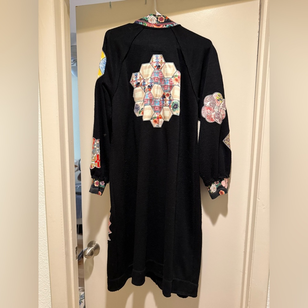Johnny Was Full Length Sweater Coat - Picture 2 of 4